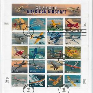 USA - POSTAL HISTORY - SCOTT # 3142  a-t FDC COVER 1997 : AMERICAN AIRPLANES