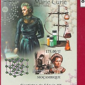 MOZAMBIQUE - ERROR, 2011 IMPERF SHEET: Marie Curie, Medicine, Science, Chemestry