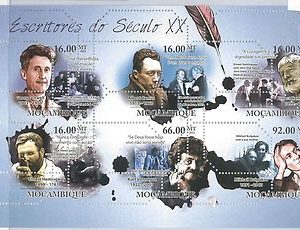 MOZAMBIQUE - ERROR, 2011 MISSPERF SHEET: Camus, Orwell, Hemingway, Litterature