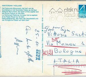 61575 -  The NETHERLANDS - POSTAL HISTORY:  POSTMARK on POSTCARD 1977 - CHILDREN
