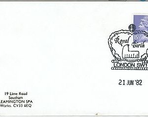 61569 - GREAT BRITAIN - POSTAL HISTORY - SPECIAL POSTMARK: 1982  ROYAL BIRTH