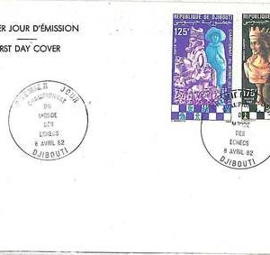 CHESS Scacchi -  POSTAL HISTORY - DJIBOUTI : FDC COVER 1992