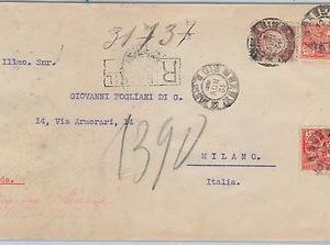 61274 - BRAZIL - POSTAL HISTORY:  REGISTERED COVER to ITALY 1929