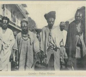 80402  -   CEYLON  - VINTAGE POSTCARD   -  COLOMBO - Ethnic:   HINDU PRIEST