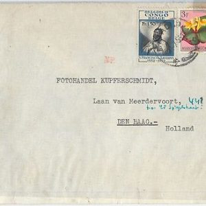 62422 - BELGIAN CONGO Belge - POSTAL HISTORY: COVER to HOLLAND 1953 - Flowers