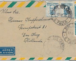 62245 - BRAZIL - POSTAL HISTORY -   COVER to THE NETHERLANDS 1946