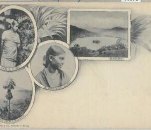 80373  -   CEYLON  - VINTAGE POSTCARD   -   KANDY :  Ethnic  GRUSS AUS