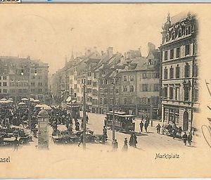 57605 -  SWITZERLAND -  Vintage Postcard - Basel-Stadt: BASEL  1902  - MARKET