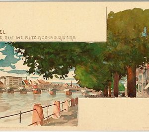 57582 -  SWITZERLAND -  Vintage Postcard - Basel-Stadt: BASEL  - ARTIST DRAWN