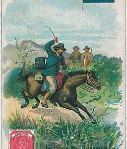 vintage ARTIST DRAWN postcard - POST ARROUND THE WORLD:   TRANSVAAL