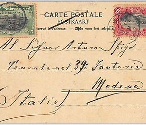 44816    Belgian Congo  Congo Belge -  POSTAL HISTORY - POSTCARD to ITALY 1903