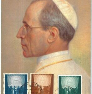 71901 - VATICANO - STORIA POSTALE - Sass 77/9  su CARTOLINA  annullo 23.01.1943