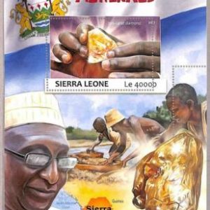 A4720 - SIERRA LEONE - ERROR MIPERF, Sonderblock: 2017, Diamanten, Mineralien