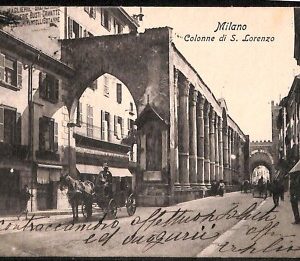 ab1919 - CARTOLINA D'EPOCA - MILANO Città : Colonne di S. Lorenzo