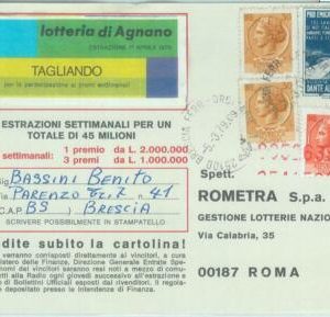 86770 - ITALY - POSTAL HISTORY - CHARITY STAMP used as postage DANTE Literature