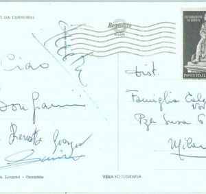 86764 - ITALY - POSTAL HISTORY - Single stamp on card 1959 Literature LORD BYRON