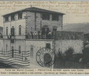 80656 - CARTOLINA d'Epoca - LUCCA  - FORTE  dei  MARMI  1910  Pensione Gobbi