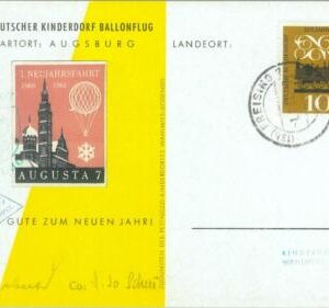 87325 - GERMANY - Postal History - SPECIAL BALLOON Flight postcard 1960  UPU