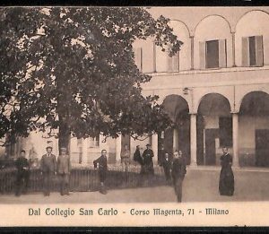 ab1932 - CARTOLINA D'EPOCA - MILANO Città : Collegio San Carlo