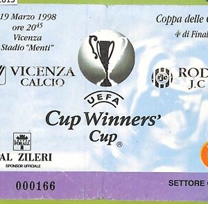 C1613- Vecchio BIGLIETTO PARTITA CALCIO 1998 VICENZA VS RODA