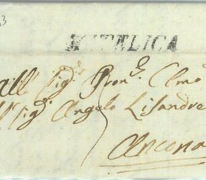 85685  - REGNO - Storia Postale - BUSTA prefilatelica - MACERATA:  Matelica 1843
