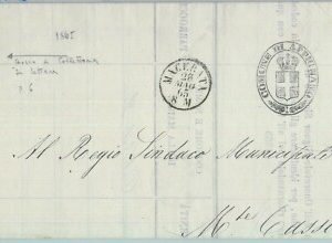 82332 - REGNO - Storia Postale - BUSTA prefilatelica: COLLETTORIA Appignano 1865