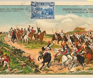 57307 - BRAZIL - POSTAL HISTORY: MAXIMUM CARD 1922 - MILITARY war HORSES - NICE!