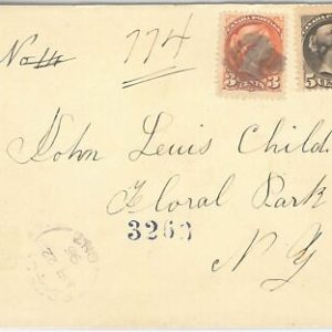 52314 - CANADA -  POSTAL HISTORY -  REGISTERED COVER to NY -  1892
