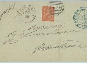 89540 - REGNO - STORIA POSTALE - Annullo NUMERALE su BUSTA - MONDAVIO Pesaro