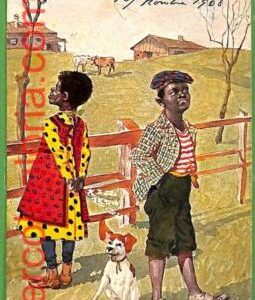 ah2108 - VINTAGE POSTCARD Postal Antigua  -  Ethnic American