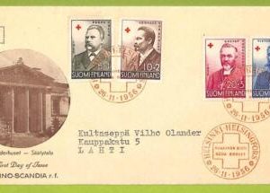 af9751 - FINLAND - POSTAL HISTORY - FDC Cover - 1956, MEDICINE Red Cross