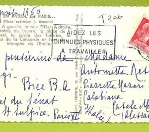 af9886 - FRANCE - POSTAL HISTORY - Postcard -   MEDICINE Disability HANDICAPED