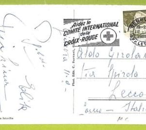 af9754 - Switzerland - POSTAL HISTORY - Postcard - 1956, MEDICINE Red Cross