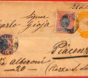 aa2598 - BRAZIL - Postal History - STATIONERY WRAPPER Italy CONSULAR MAIL