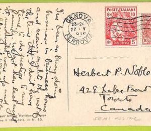 af9772 - ITALY - POSTAL HISTORY - Postcard - 1918, MEDICINE Red Cross