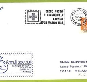 af9765 - ITALY - POSTAL HISTORY - Cover - 1981, MEDICINE Red Cross