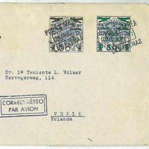 11990 - SPAIN España -  POSTAL HISTORY - AIRMAIL  COVER to the NETHERLANDS 1930'