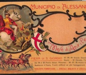 Lib0545 - CARTOLINA d'Epoca - PUBBLICITARIA Illustrata  Municipio di ALESSANDRIA