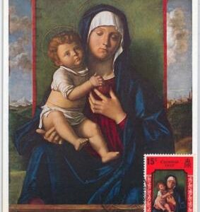 48356  - BRITISH HONDURAS- MAXIMUM CARD - 1969 - ART / CHRISTMAS : Bellini 15c