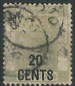 70384d -  HONG KONG - STAMP : Stanley Gibbons # 48 or 48a -   USED