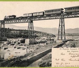 af0619 - ARGENTINA - Vintage Postcard - El Puente Cosquin CORDOBA - 1904