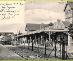 af0653 - ARGENTINA - Vintage Postcard - La Estacion, Lomas F. C. Sud