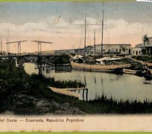 af0655 - ARGENTINA - Vintage Postcard - Ensenada, Canal del Oeste - 1910