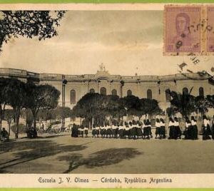 af0609 - ARGENTINA - Vintage Postcard -  Cordoba - Escuela I.V.Olmos