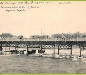 af0616 - ARGENTINA - Vintage Postcard -  Cordoba - Puente Sarmienta sobre el Rio