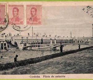 af0628 - ARGENTINA - Vintage Postcard - CORDOBA - Pileta de natacion - 1923
