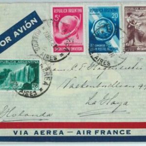 93935  - ARGENTINA - POSTAL HISTORY -  Cover to HOLLAND via AIR FRANCE  1939