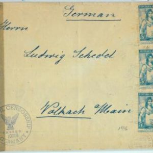 93962 - ARGENTINA - POSTAL HISTORY -  COVER  to  GERMANY 1946  CIVIL CENSOR