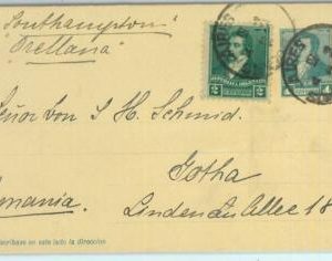 93993 - ARGENTINA - POSTAL HISTORY - STATIONERY  CARD to GERMANY   1894