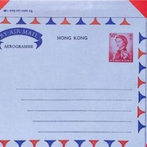 aa6790 - HONG KONG - POSTAL HISTORY - Stationery AEROGRAMME   - 50 cents
